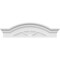 Ekena Millwork Segment Arch W/ Flankers 3 Spoke Architectural Grade PVC Pediment, 30"W x 8-1/2"H x 2-1/2"P PEDPS030X085SGF03 - alternate 6